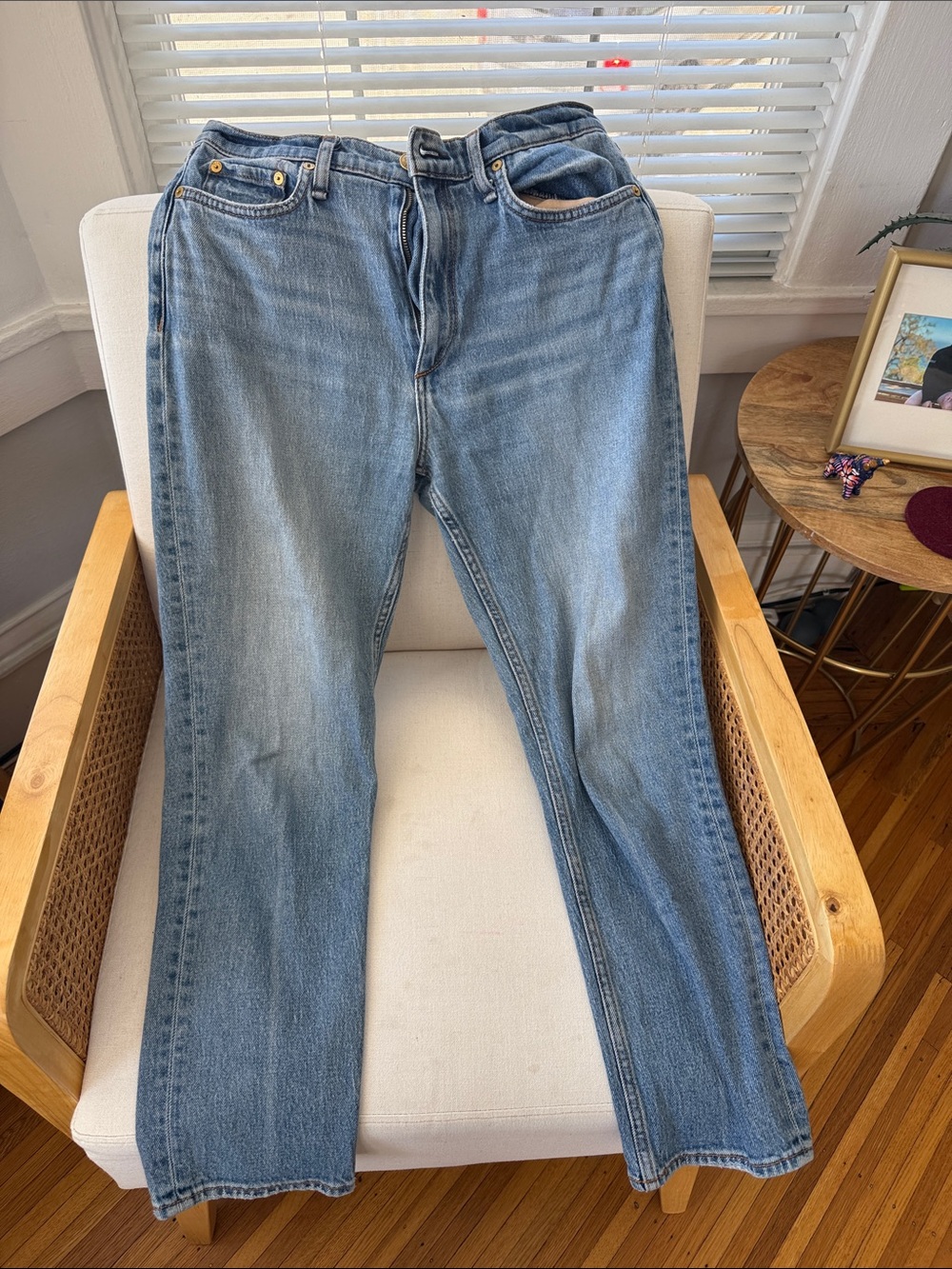 rag & bone women’s wren high-rise slim straight cropped Jeans